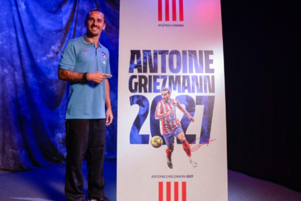 Griezmann Extends Contract with Atltico Until 2027